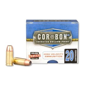 CorBon Self Defense 9MM 115 Grain Jacketed Hollow Point +P Handgun Ammo - 20 Rounds - COR09115