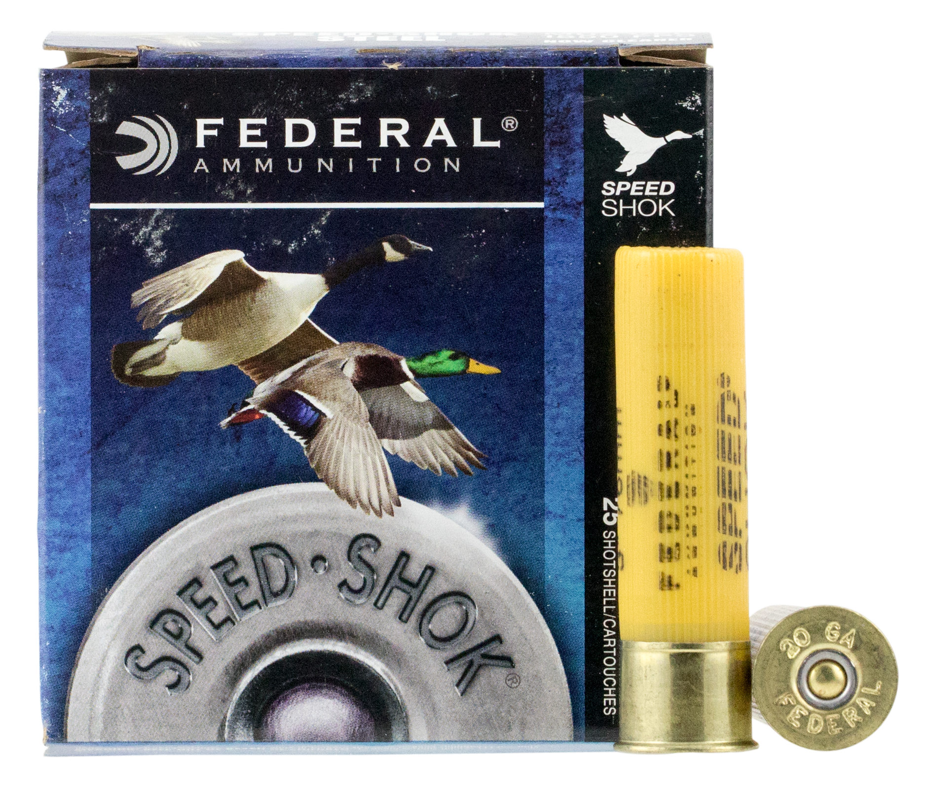 Federal WF2094 Speed-Shok Steel 20 Gauge 3" 7/8 oz 4 Shot Shotgun Ammo - 25 Rounds - 117516