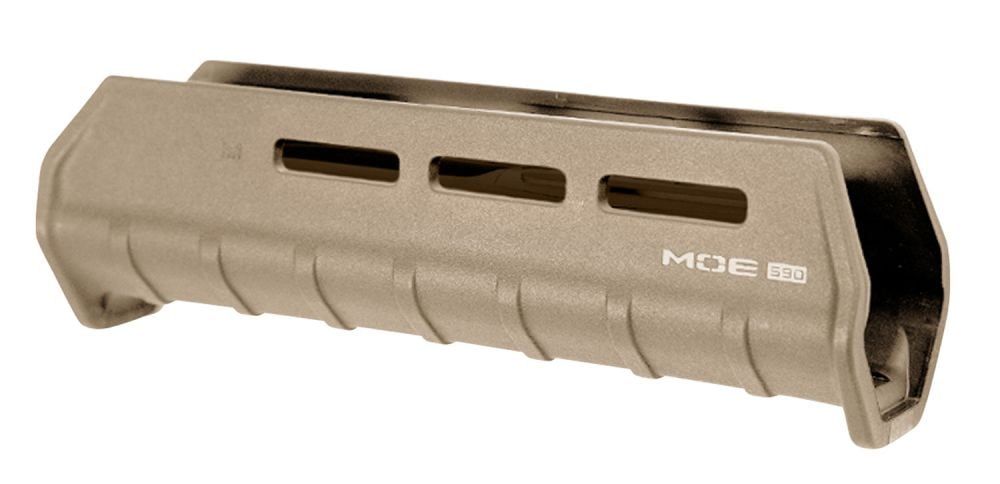 Magpul Industries, MOE M-LOK Forend, Fits Mossberg 590/590A1, Polymer Construction, Features M-LOK Slots, Flat Dark Earth - MPIMAG494FDE