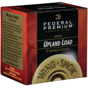 Federal PF20475 Premium Upland Wing-Shok High Velocity 20 Gauge 2.75 1 oz 7.5 Shot Shotgun Ammo - 25 Rounds - SS-68244