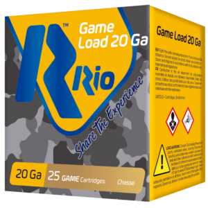 Rio Ammunition RC208 Game Load Heavy Field 20 Gauge 2.75" 1 oz 8 Shot Shotgun Ammo - 25 Rounds - RC208