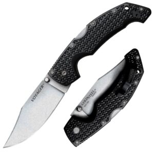 VOYAGER LARGE CLIP POINT - PLAIN EDGE AUS10A STEEL - COLCS29AC