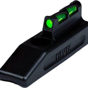 HiViz HRBLW01 LiteWave Front Sight Interchangeable Red Green White Fiber Optic LitePipe - Black