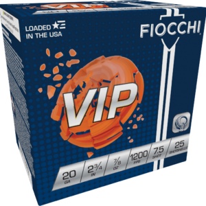 Fiocchi 20VIP75 Exacta Target VIP 20 Gauge 2.75" 7/8 oz 1200 fps 7.5 Shot Shotgun Ammo - 25 Rounds - 116629