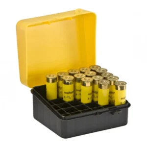 Plano 122001 Synergy 20GA Flip-Top Shotshell Case, Yellow/Black - PMC122001