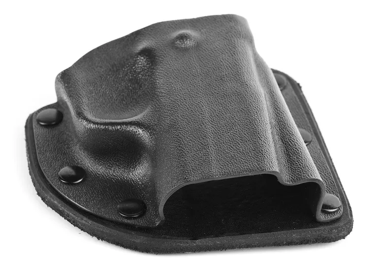 CrossBreed Modular Holster for Smith & Wesson M&P Shield 9/.40, 2.0, Plus, Right-Handed, Standard Cut, Black Leather and Kydex - MH-S&W Shield, RH, SC, BLK