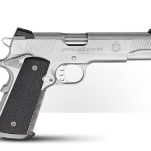 Springfield PC9107LCA18 1911 TRP *CA Compliant 5" 45 ACP 7+1Rd SS Serrated Steel Slide SS Frame w/Beavertail Black G10 Grip Right Hand - PC9107LCA18