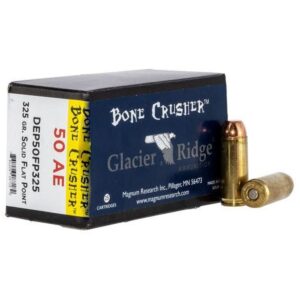 Magnum Research DEP50FP325 BoneCrusher 50 AE 325 gr Flat Point (FP) Handgun Ammo - 25 Rounds - DEP50FP325