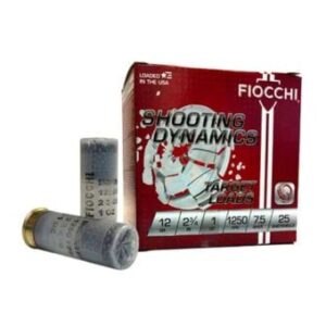Fiocchi 12 Gauge Ammunition Target Loads 12SD1X75 2-3/4 7.5 Shot Shotgun Ammo - 25 Rounds - 12SD1X75