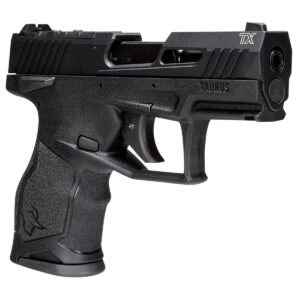 Taurus 1TX2233110 TX22C Compact 22 LR 10+1 3.60" Black Barrel, Slide & Polymer Frame, Rubber Grips - 1TX2233110
