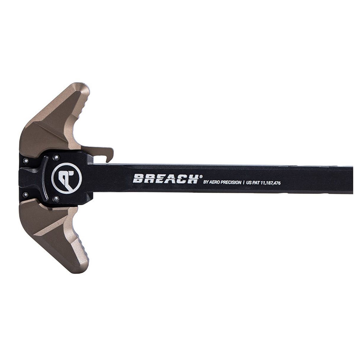 Aero Precision AR-10 Breach Ambi Charging Handle w/ Large Lever - Black/Kodiak Brown - APRA700341C - Image 2