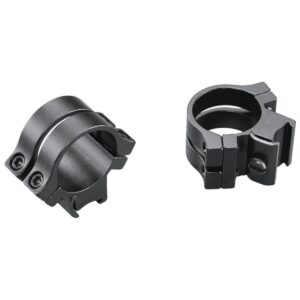 Weaver Quad Lock Tip Off .22 1" Extra Extra High Rings Fits 3/8" Dovetail Matte Finish Black - 49053