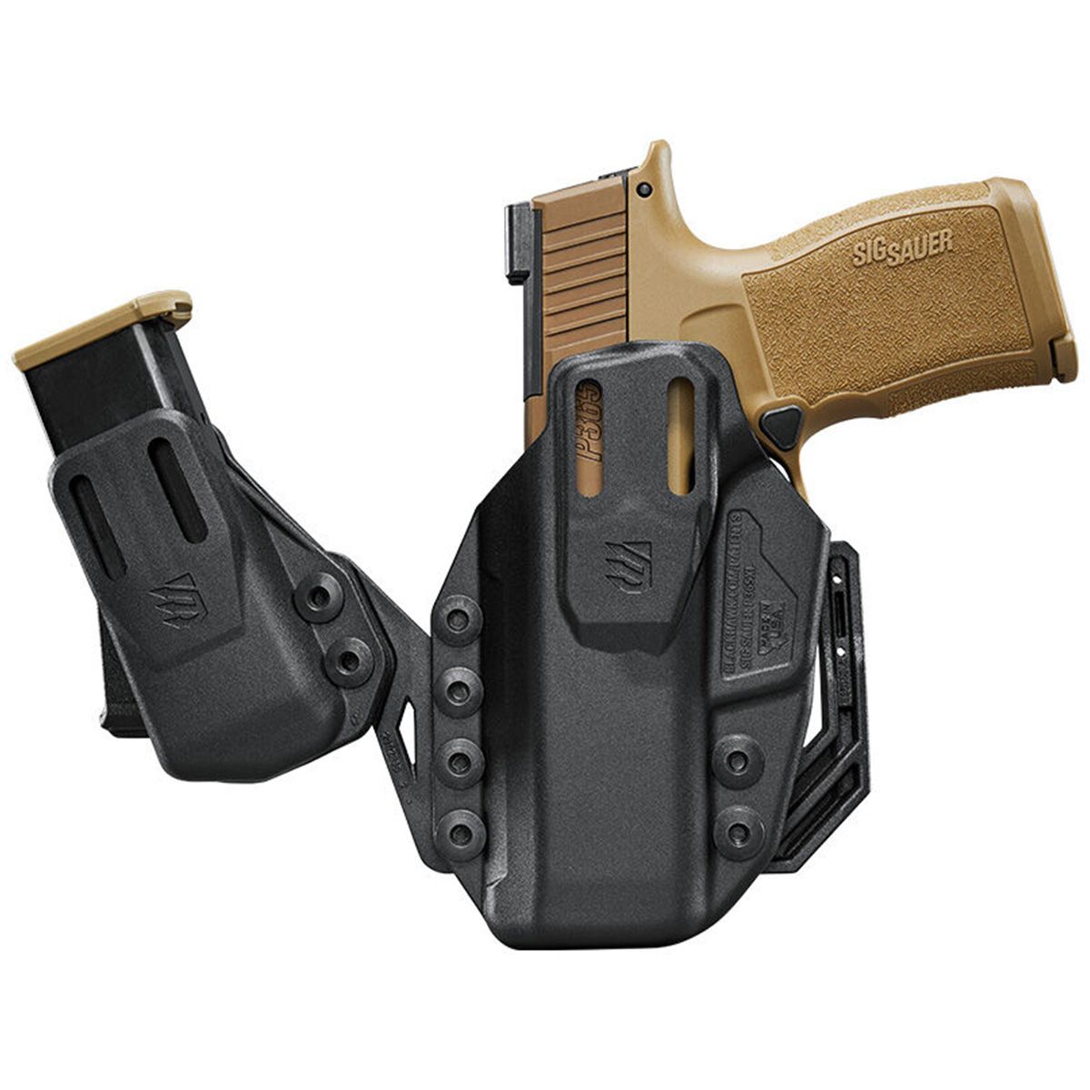 Blackhawk Stache Premium Holster Kit IWB Black Polymer Belt Clip Fits Ruger Max-9 Ambidextrous - 416185BK - Image 5