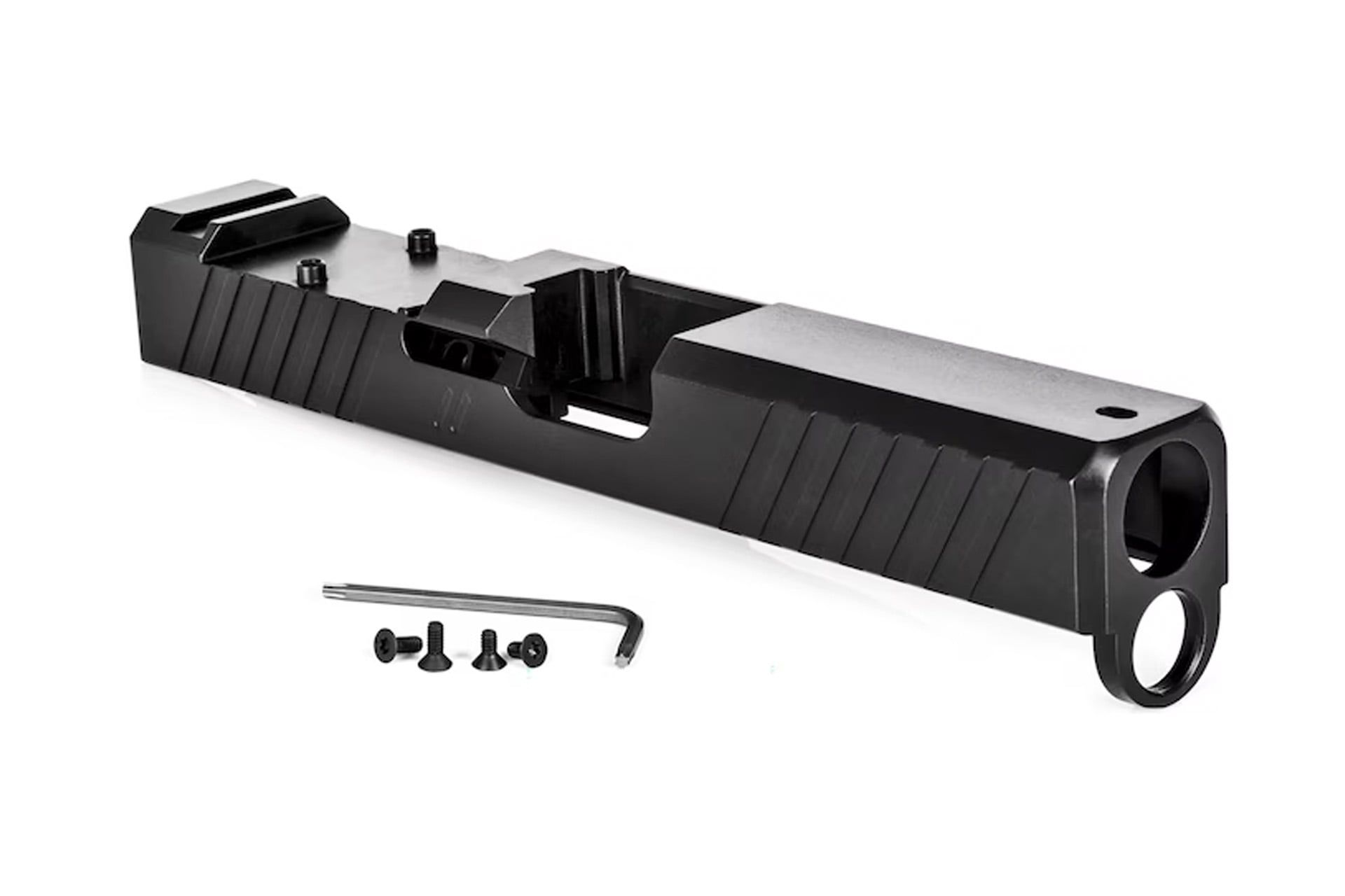 Zev Technologies Z19 Duty Stripped Slide Fits GLOCK 19 Gen 4 - RMR Cut - Black - SLD-Z19-4G-DUTY-RMR-BLK