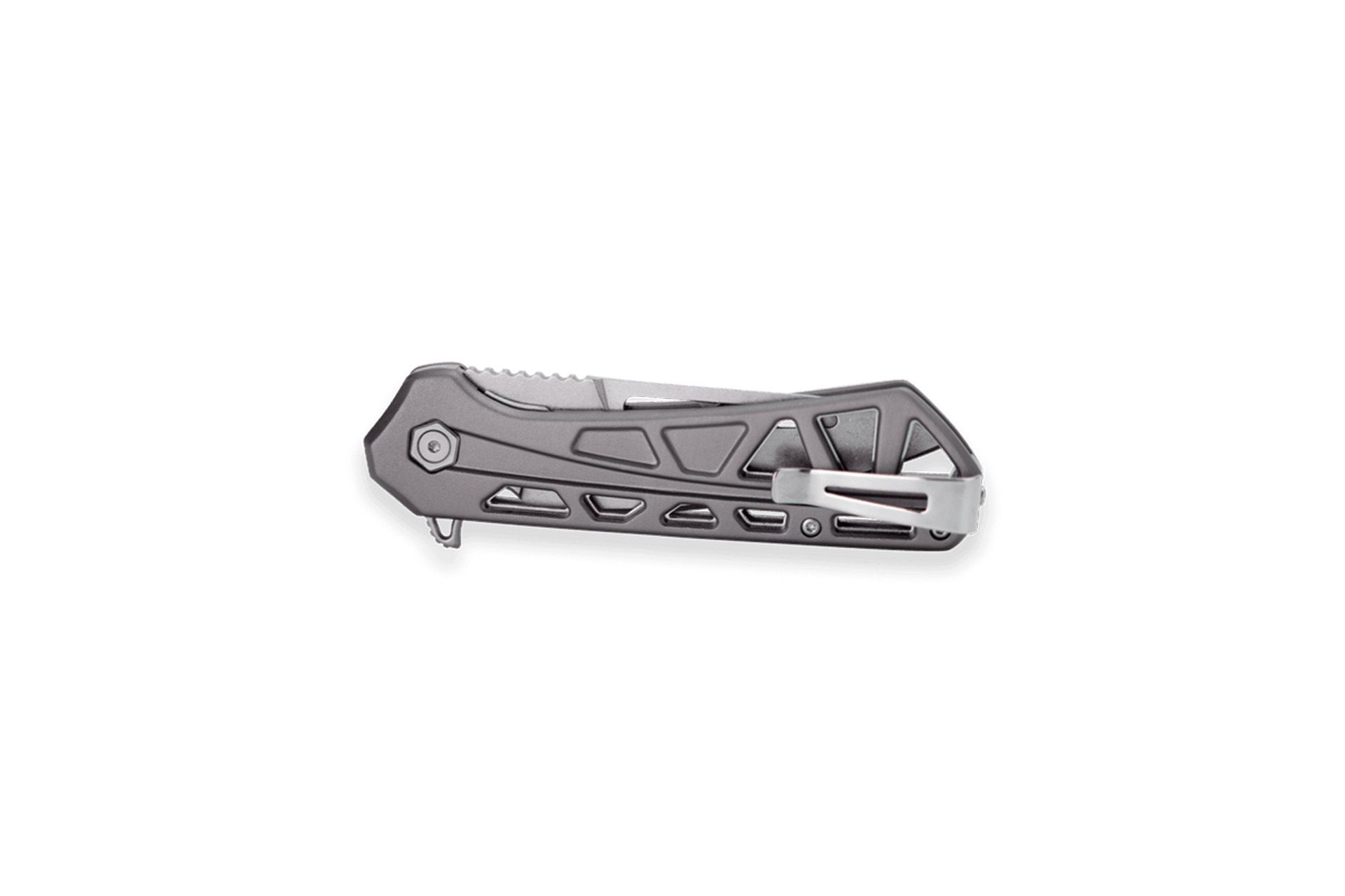 Buck Knives Trace Folder Large Gray Handle Tanto Blade - 0811GYS-B - Image 4