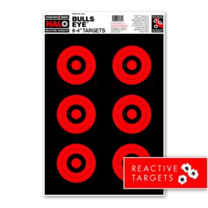 Thompson HALO Bullseye 6-4" Targets - Reactive Splatter 12.5"x19" - 5 Pack - 4642-5