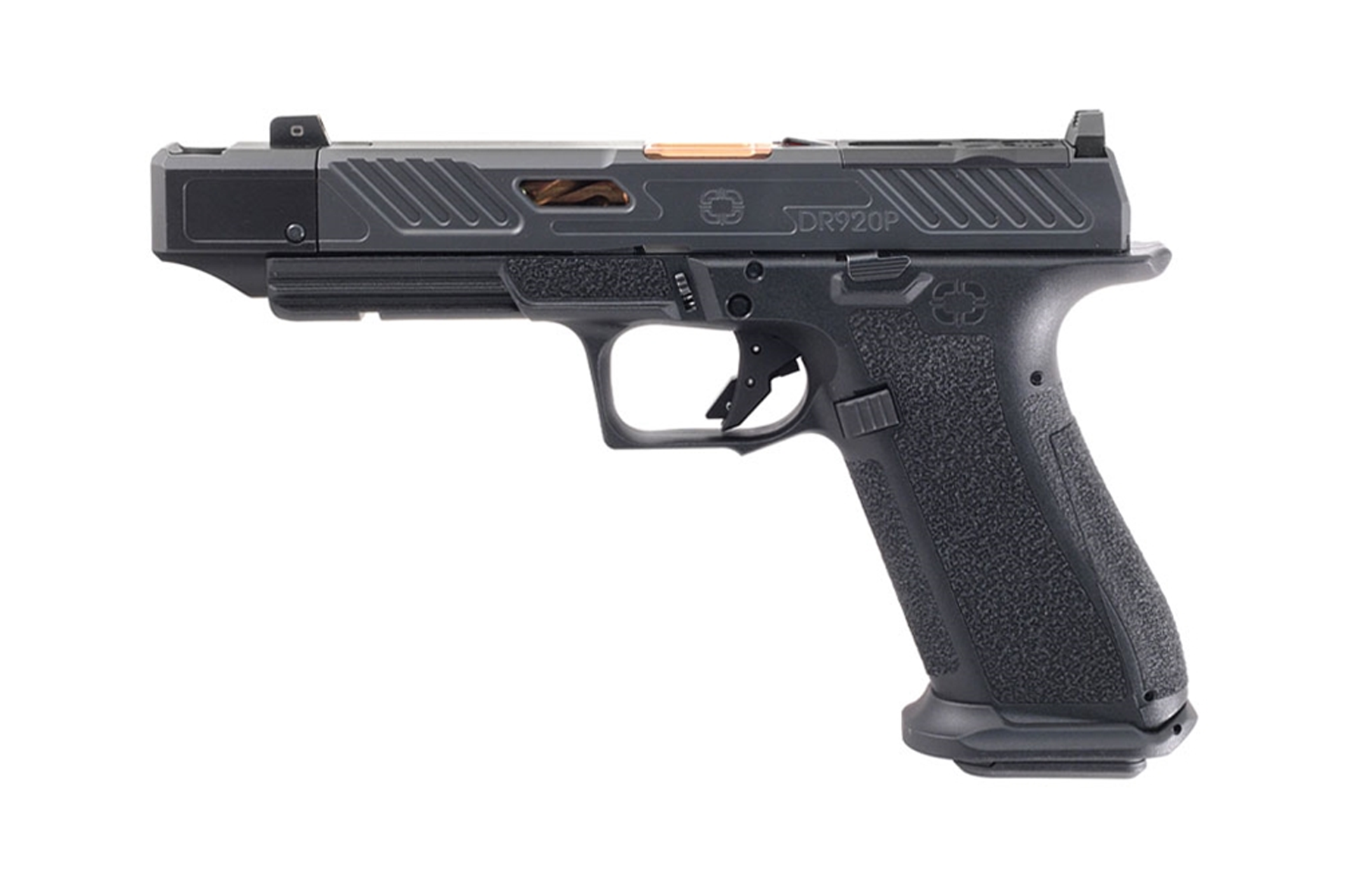 Shadow Systems CA Compliant DR920P Elite 4.5" 9mm Semi Auto Compensated Pistol - 10+1 Rounds - Bronze Barrel - SS-2239-CA