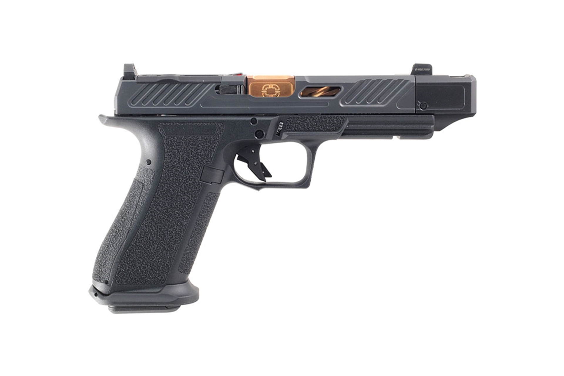 Shadow Systems CA Compliant DR920P Elite 4.5" 9mm Semi Auto Compensated Pistol - 10+1 Rounds - Bronze Barrel - SS-2239-CA - Image 4