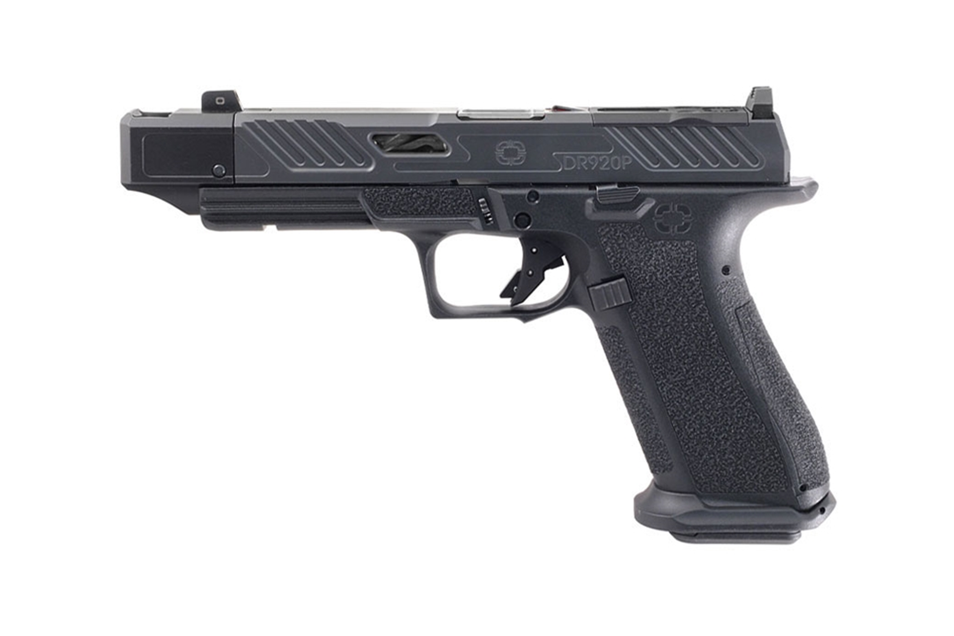 Shadow Systems CA Compliant DR920P Elite 4.48" 9mm Semi Auto Compensated Pistol - 10+1 Rounds - Black Barrel - SS-2240-CA