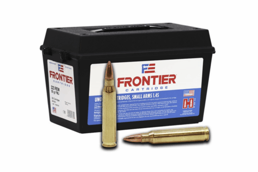 Hornady Frontier 223 Remington Ammunition 55 Grain Full Metal Jacket Rifle Ammo - 200 Round Ammo Can - FR501