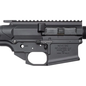 Noveske Receiver Matched Set 4Th Generation N6 BLK Anodize Installed- Takedown Pin Pivot Pin Port Door Assembly Ambi Controls Included- Tension Screw - 4000882