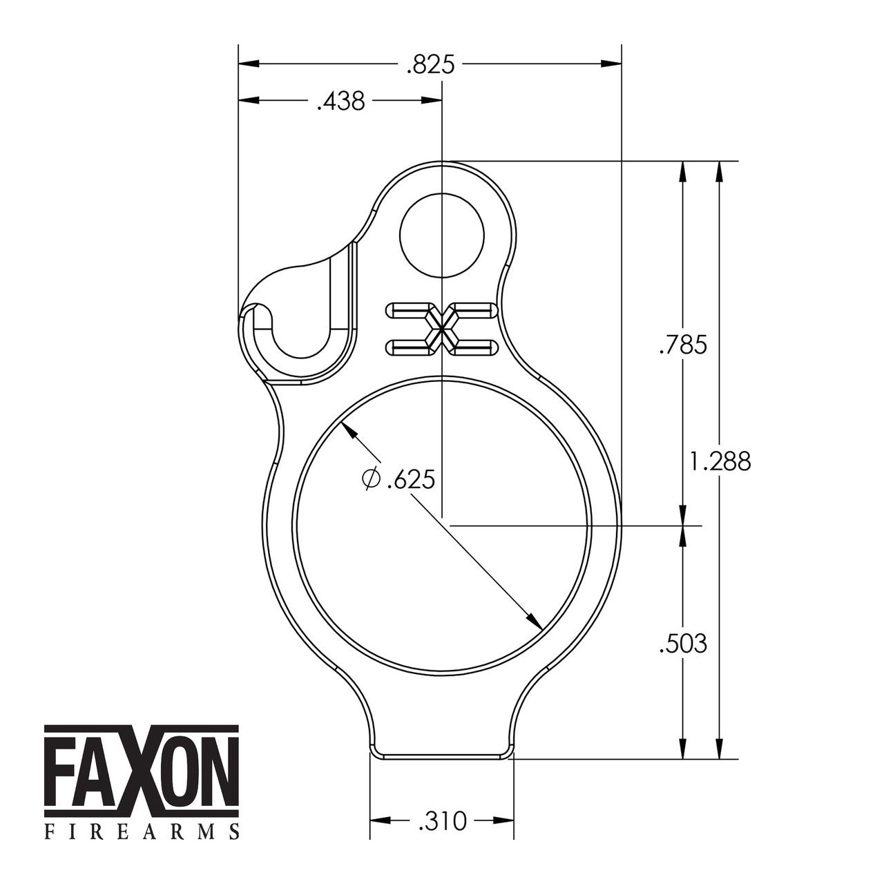 Faxon Firearms 3 Screw .625 Adjustable Low Profile Gas Block - GBA-LP-625-3 - Image 5