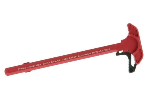Strike Industries Extended Latch Charging Handle - Red - SI-ARCH-EL-RED