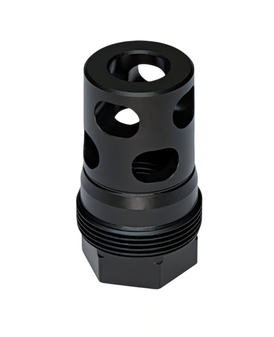 Comstock Armory Compact 9mm Muzzle Brake - 1/2x36 - MBC-1236-9 - Image 2