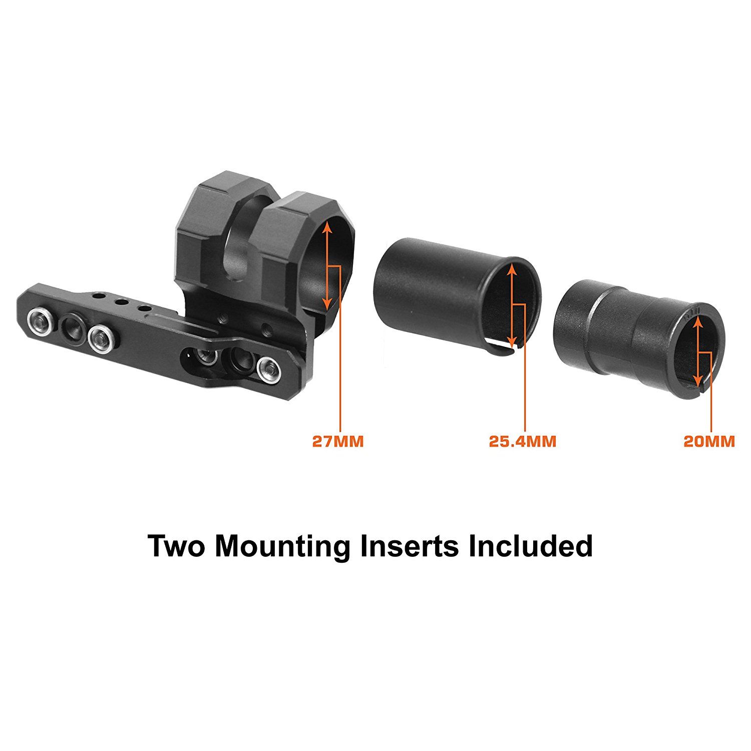 UTG Keymod Offset Flashlight Ring Mount, Matte Black - UTGRG-FL27KC - Image 12