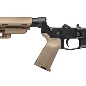 Aero Precision M4E1 Pistol Complete Lower Receiver w/ MOE Grip & SBA3 Brace - Anodized/FDE - APAR600141