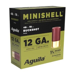 Aguila Ammunition Minishell 12GA175 Buckshot Shotgun Ammo - 20 Rounds - 12GA175