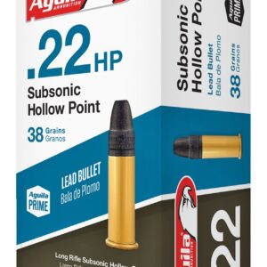 Aguila Ammunition Subsonic Rimfire 22LR 38GR Hollow Point Rimfire Ammo - 50 Rounds - AGA1B220268