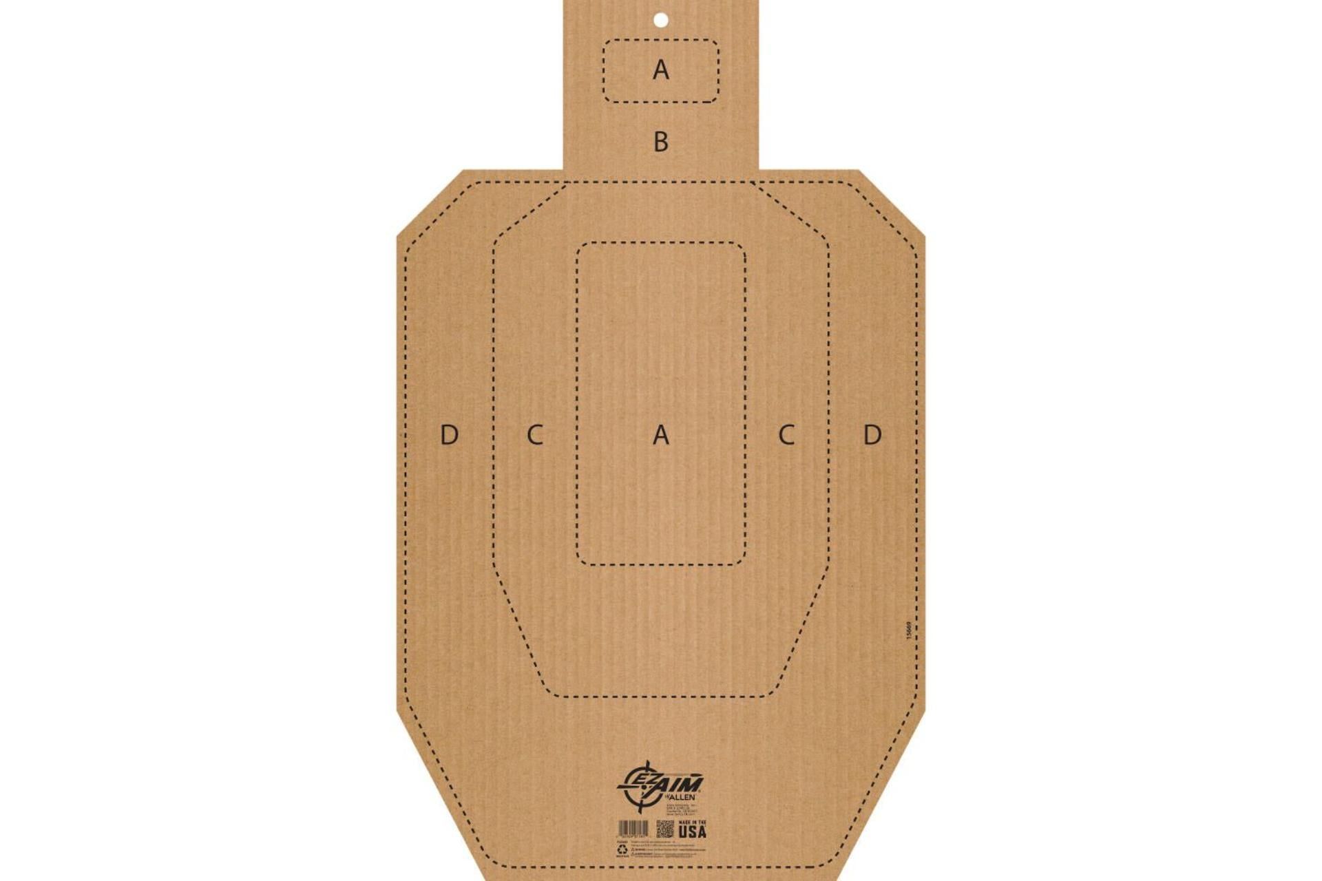 Allen Ez Aim Ipsc Cb-T Corrugated Silhouette, Approx 18 X 30 - 15669