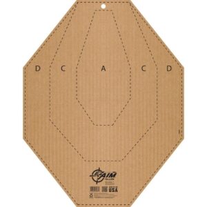 Allen Ez Aim Ipsc Cl Uspsa Full Size Corrugated Silhouette, Approx 14 X 22 - 15685