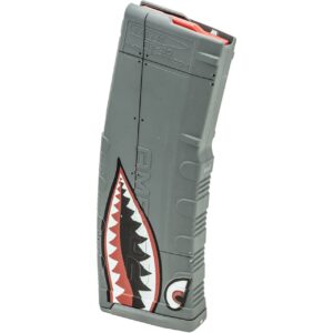 Amend2 AR-15/M4/M16 5.56x45mm NATO/.223 Remington Mod-2 Gray Custom Printed Flying Tiger 30-Round Magazine - 556MOD2GFT30