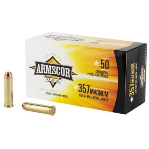 Armscor 357 Magnum 158 grain Full Metal Jacket Handgun Ammo - 50 Rounds - 81155
