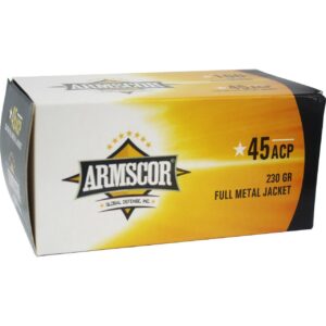 Armscor 45ACP 50443 230 Grain Full Metal Jacket Ammunition Handgun Ammo - 1200 Rounds - 50443 Case
