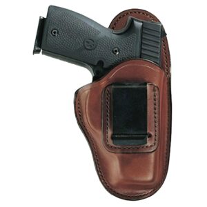 Bianchi 19221 100 Professional IWB Size 01 Tan Leather Belt Clip Fits Ruger LCR/S&W J Frame 2" Left Hand - 1913