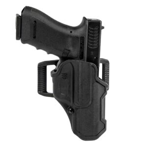 Blackhawk 410703BKR T-Series L2C Non-Light Bearing OWB Black Polymer Belt Slide Fits Colt 1911 w/wo Rail Right Hand - 121943