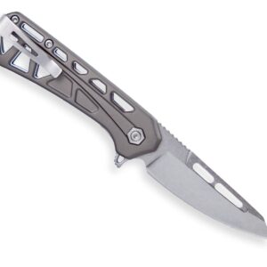 Buck Knives Trace Folder Small Gray Handle Tanto Blade - 0813GYS-C