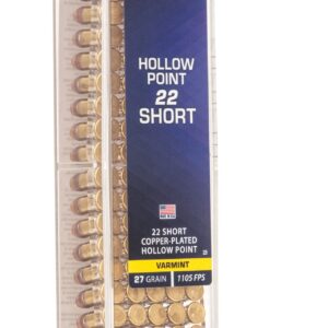 CCI High Velocity 22S 27 Grain Gilded Lead Hollow Point Box Rimfire Ammo - 100 Rounds - CCI28