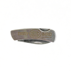 Dirty Bird 420A 2" Stainless Steel Handle Folding Blade Pocket Knife - RUK0035-LE