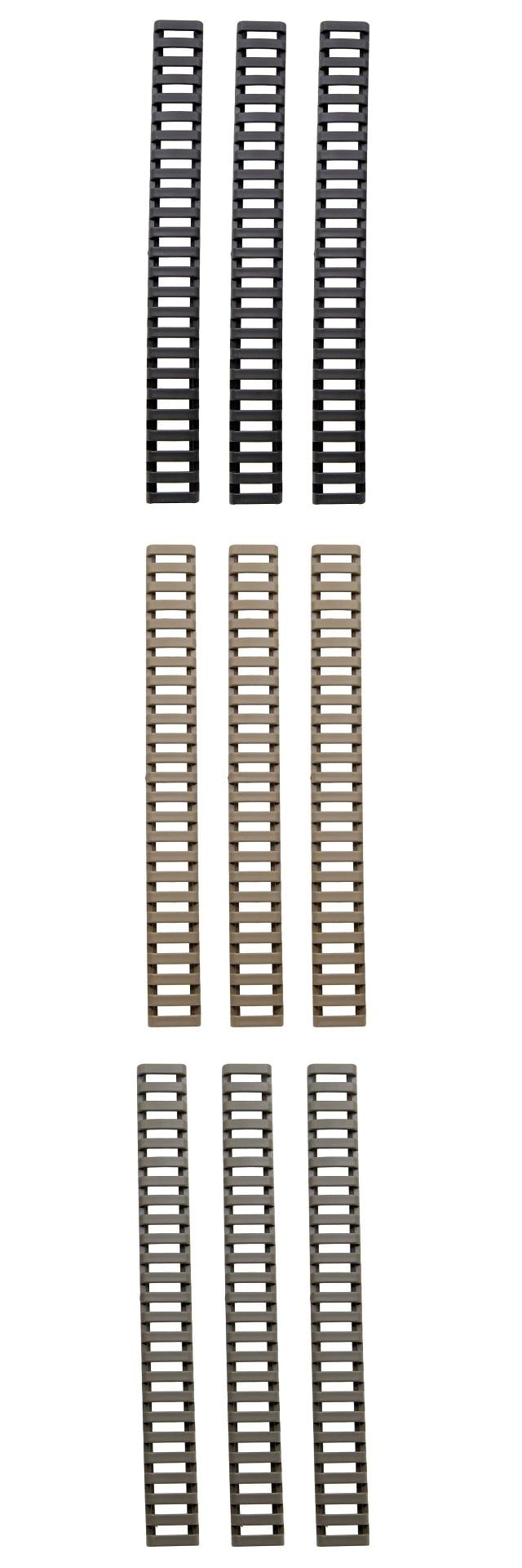 Ergo 25-Slot Ladder LowPro Rail Covers 3PK