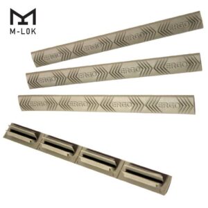 Ergo 4-Slot M-LOK WedgeLok Ergo Logo Rail Cover 4PK Dark Earth 4332-4PK-Ergo-DE - 4332-4PK-(ERGO)-DE