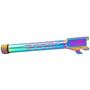 Faxon Match Series Barrel for SIG P320 Full Size w/ Patented Flame Fluting 416-R Stainless QPQ Nitride Threaded 1:10 Twist - 320B910NFLOQ-T-NCR