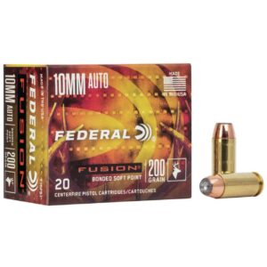 Federal Fusion 10MM 200Gr Soft Point Handgun Ammo - 20 Rounds - FEF10FS1