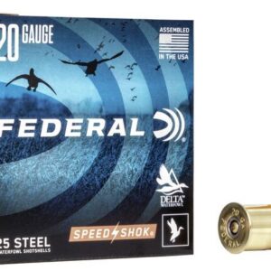 Federal WF2092 Standard Speed-Shok 20 Gauge 3" 7/8 oz 2 Shot Shotgun Ammo - 25 Rounds - WF2092
