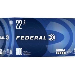 Federal 22 LR Ammo 40 Gr LRN Range Pack Rimfire Ammo - 800 Rounds - 125584