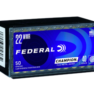 Federal Champion 22WMR 40 Grain Full Metal Jacket Rimfire Ammo - 50 Rounds - PMC44B