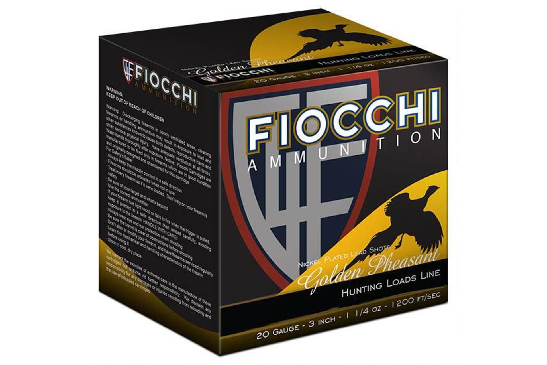 Fiocchi 203GP75 Golden Pheasant 20 Gauge 3 1 1/4 oz 7.5 Shot Shotgun Ammo - 25 Rounds - 203GP 75